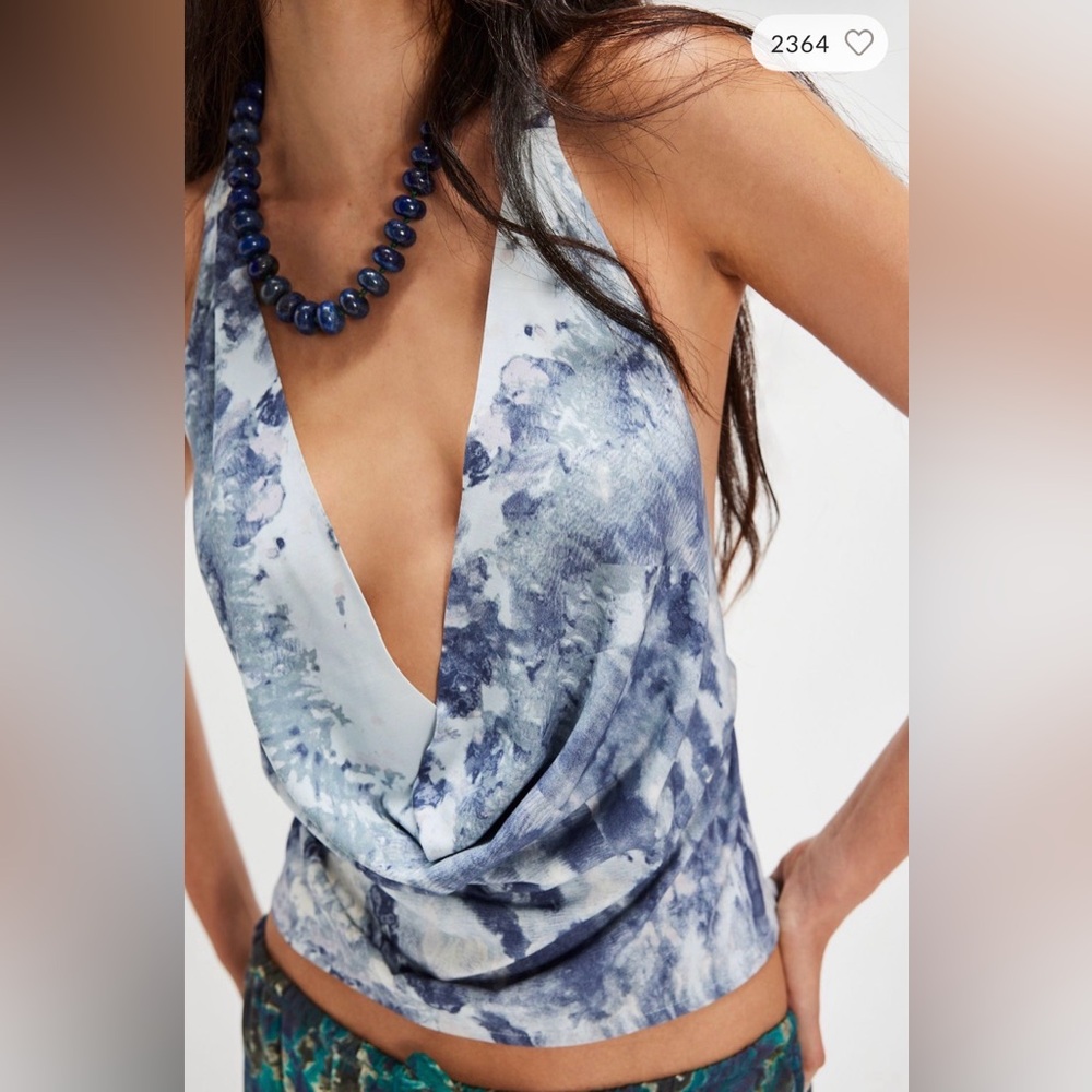 Free People Tropical Oasis Set in Ocean Combo size Medium NWT - Picture 3 of 13
